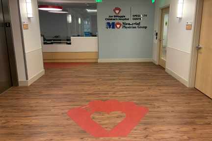 Entrance to Joe DiMaggio Children's Hospital suite at Memorial Hospital Miramar MOB 2